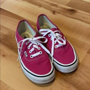 Pink Vans - women’s size 6.5